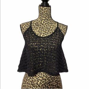 3/$20 VS Pink Crochet Cropped Tank